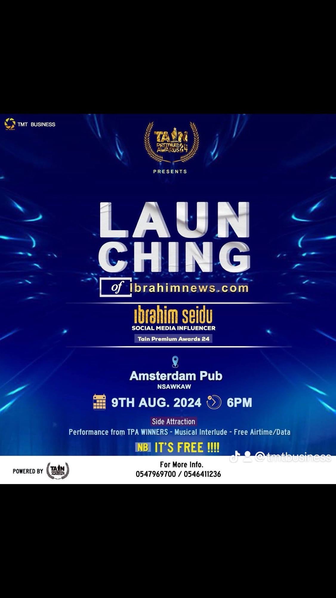 Tain Premium Awards Launches Ibrahimnews.com